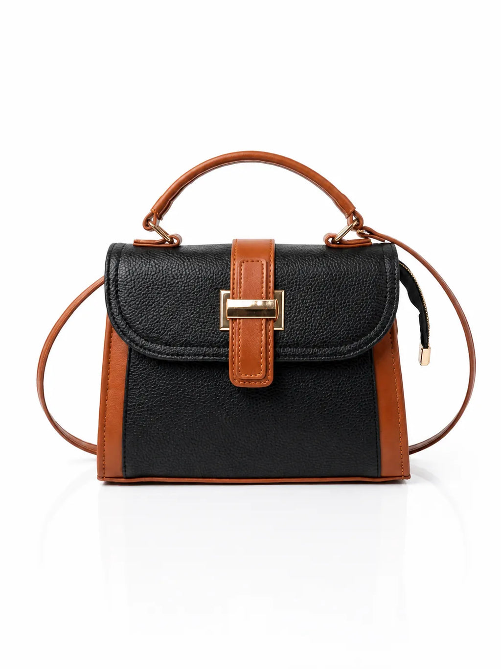 Seraphina Luxe Satchel Bag side view structured handbag