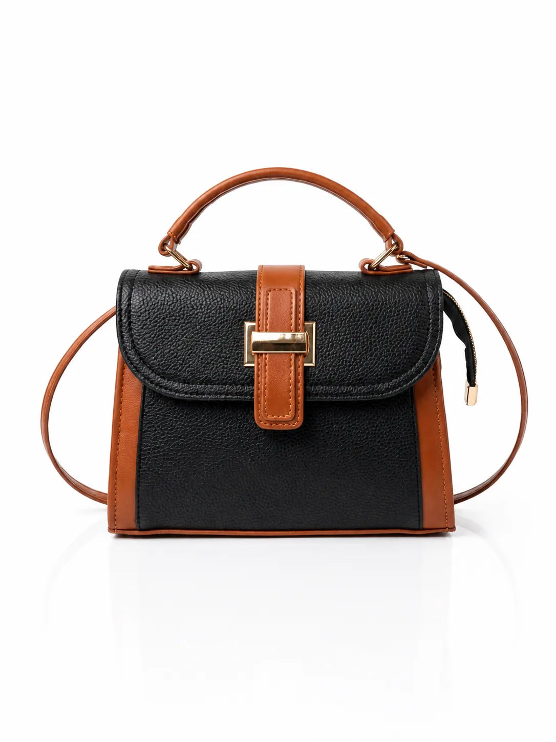 Seraphina Luxe Satchel Bag side view structured handbag