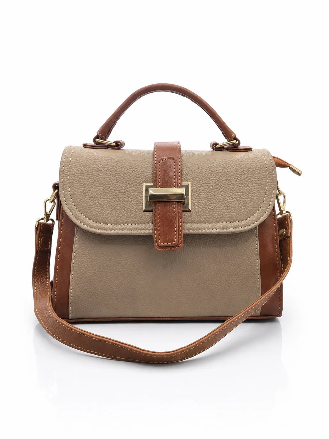 Seraphina Luxe Satchel Bag detail view textured finish