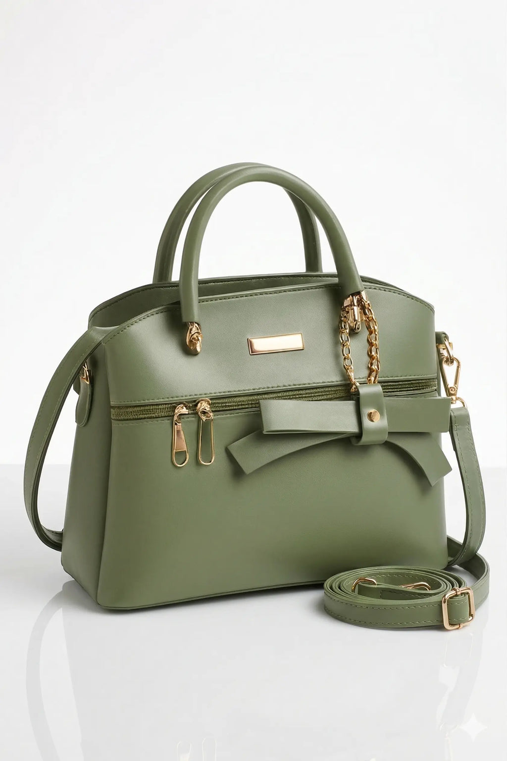 Veloura Luxe Tote structured handbag in classic black