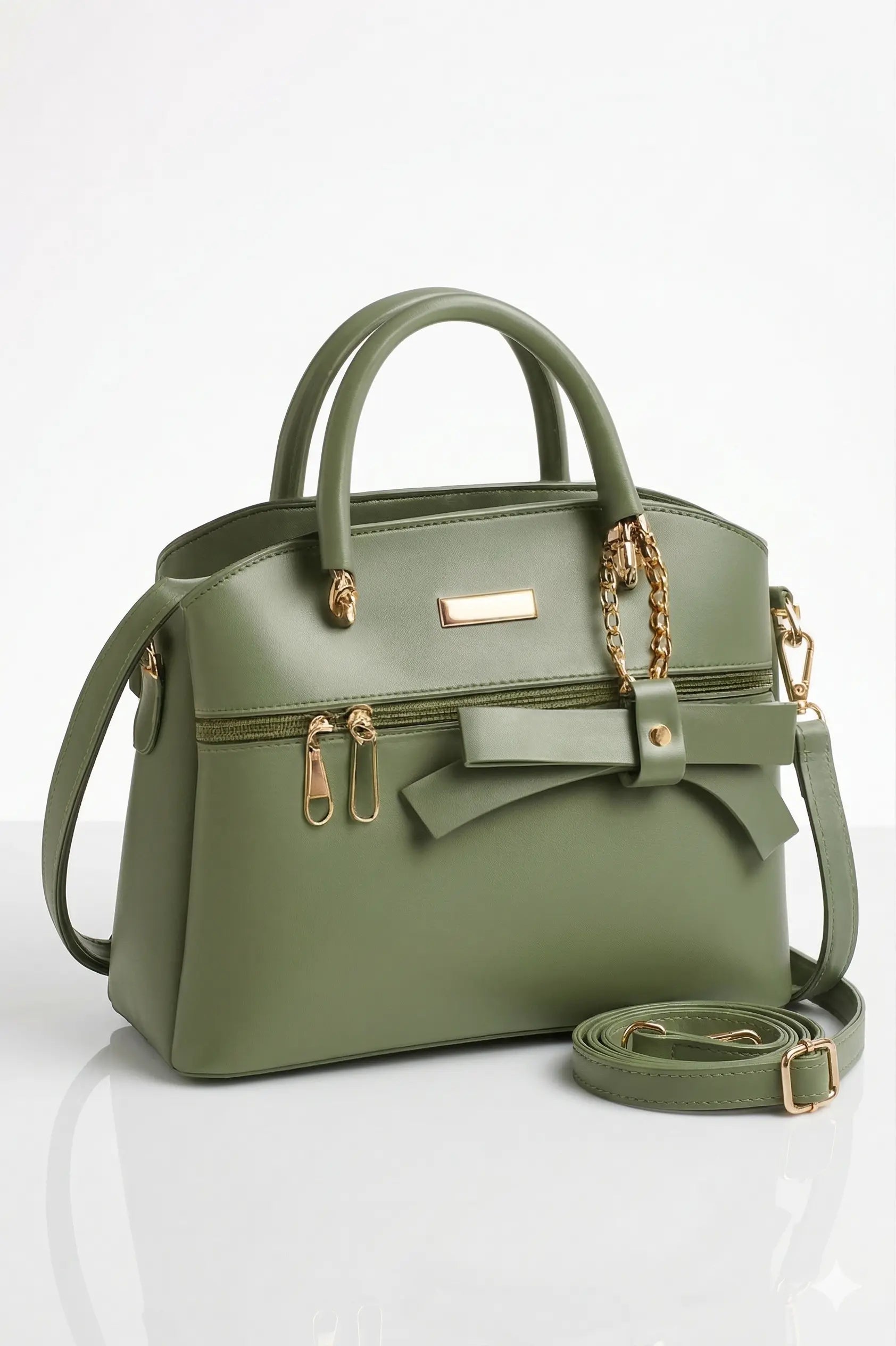 Veloura Luxe Tote structured handbag in classic black