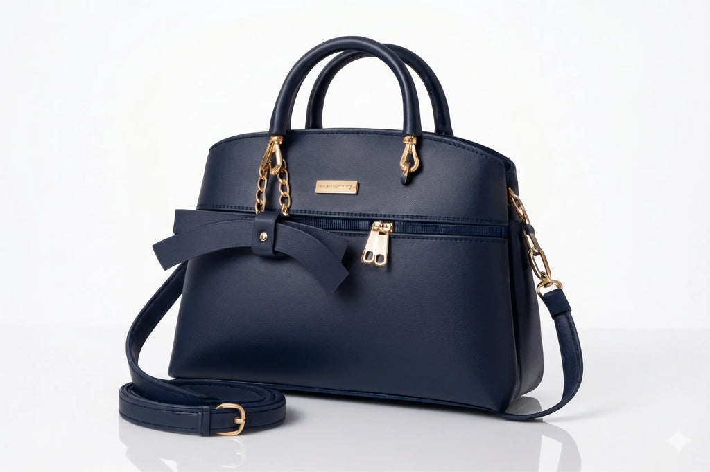 Veloura Luxe Tote luxury handbag in chocolate brown