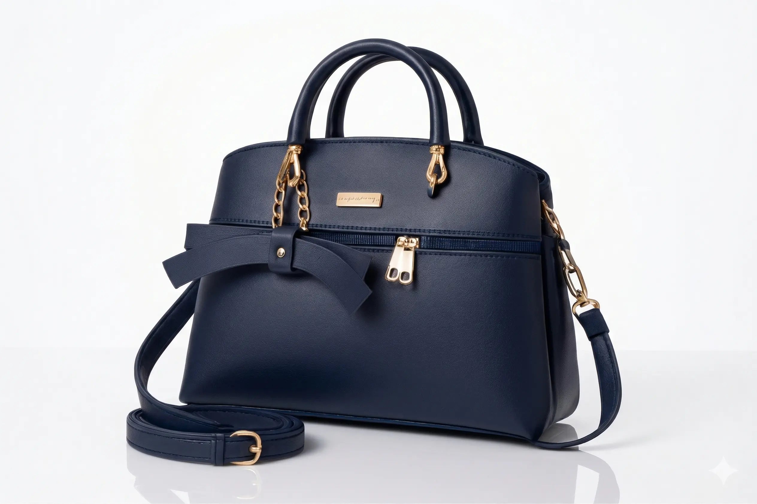 Veloura Luxe Tote luxury handbag in chocolate brown