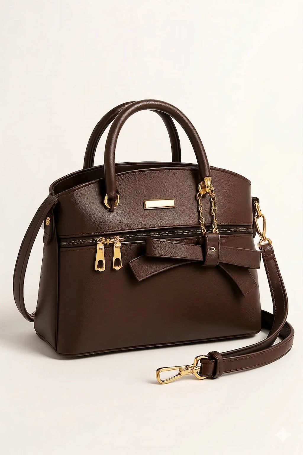 Veloura Luxe Tote in olive green with gold hardware for women Pakistan