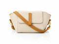 Aurelia Luxe Crossbody Bag in white with gold hardware