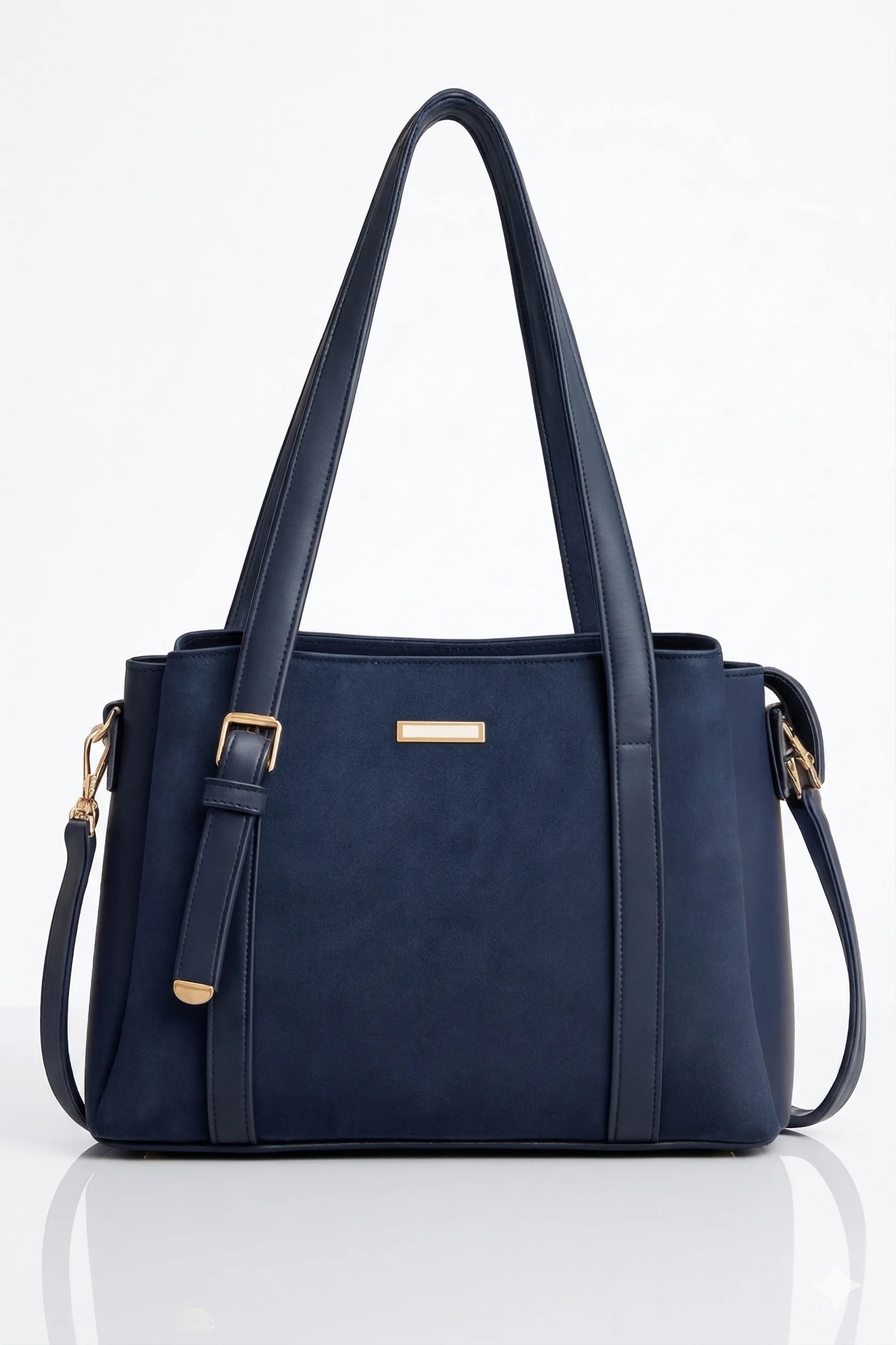 Vanté Carry'all premium tote bag in navy blue