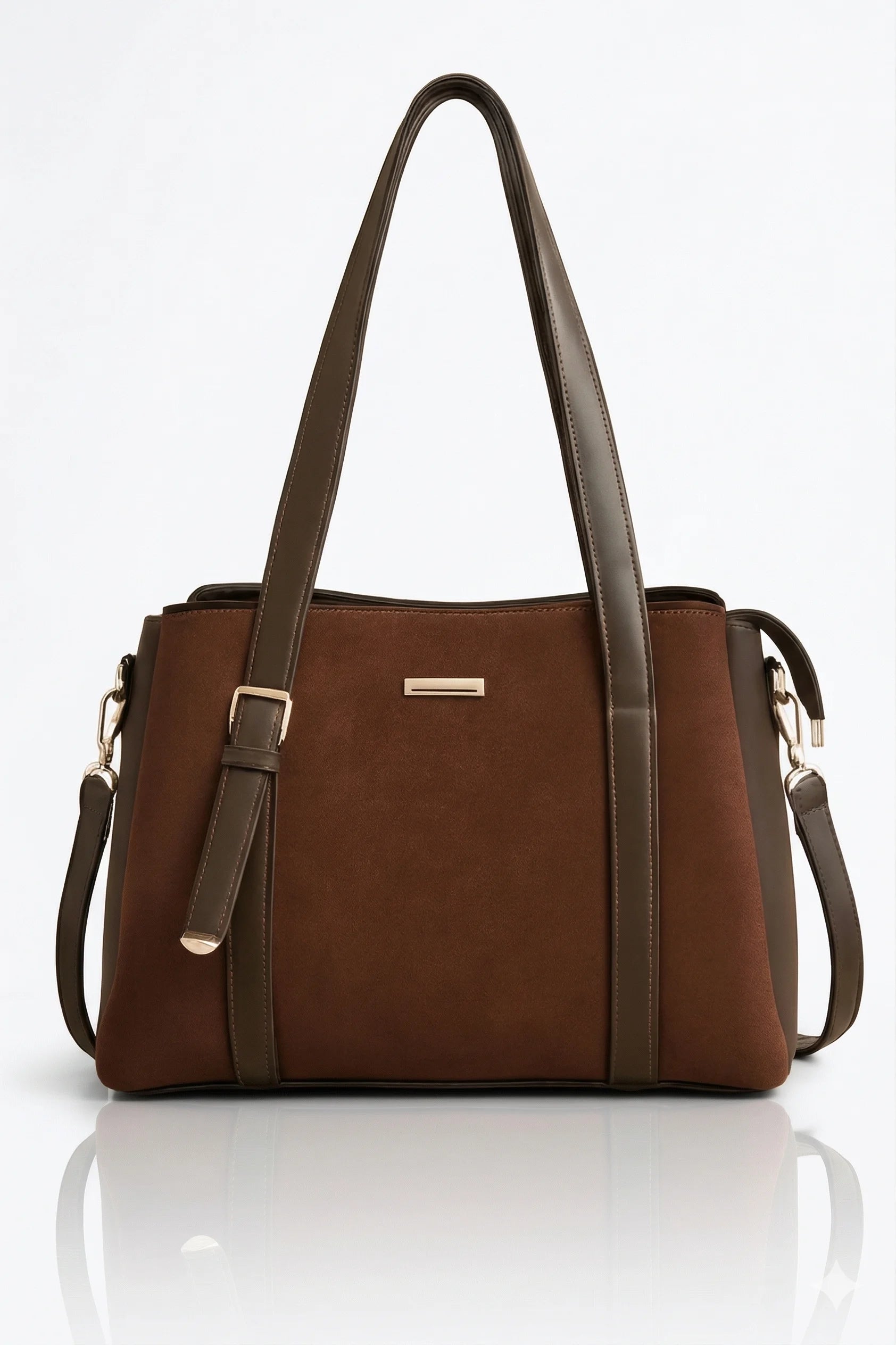 Vanté Carry'all luxury everyday tote in cocoa brown